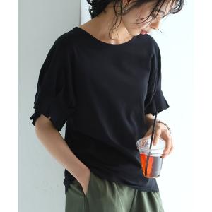 tシャツ Tシャツ レディース 華やかタック袖カットソー｜zozo