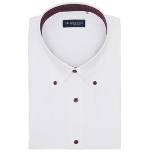 メンズ 形態安定ノーアイロン ボタンダウン 半袖ビジネスワイシャツ（大きいサイズ・長いサイズ）