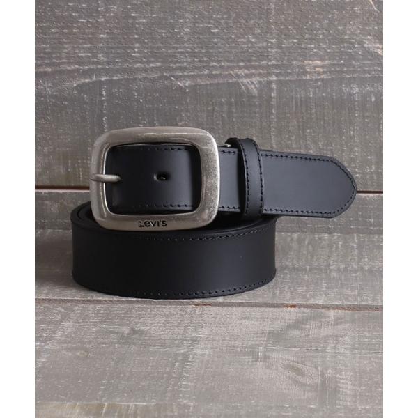 ベルト Levi's/リーバイス 35mm 本革 スクエアギャリソン型 レザーベルト メンズ レディ...