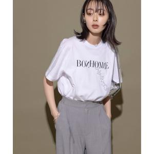 tシャツ Tシャツ レディース リズミカルロゴTシャツ