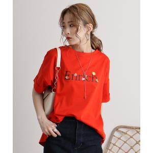 tシャツ Tシャツ レディース Eglantine ロゴ×フラワープリントカットソー｜zozo