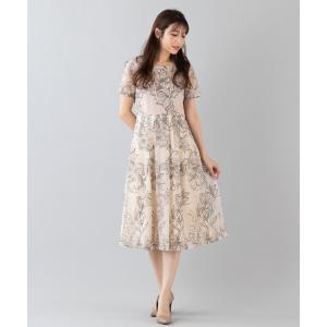 Rose Tiara（ローズティアラ） ワンピース 「美シルエット」つぼみ刺繍