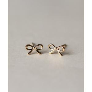 ピアス ゴールド リボン ピアス | K18 「Web限定」 レディース メンズ