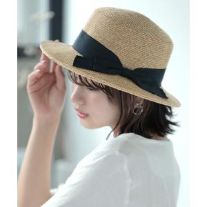 田中帽子店 帽子 ハット 日本製 ロングリボンカンカン帽 セシル Cecil