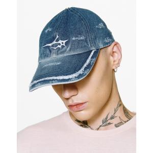 帽子 キャップ メンズ LIBERE リベーレ / DESTROYED LOGO CAP デストロイデニムロゴキャップ / 241403｜zozo