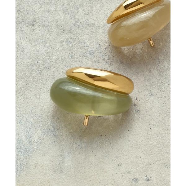 ヘアゴム レジン × メタル コンビネーション ヘアカフ