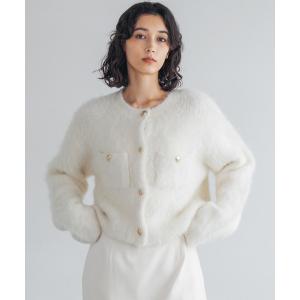 「apart by lowrys」 ニットカーディガン FREE オフホワイト レディース