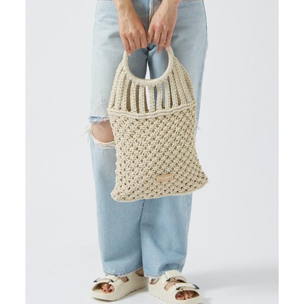 トートバッグ 「SONIA BENGAL」メッシュトートバッグ /ラフィア / コットン / マクラ...