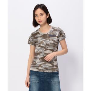 スウェット レディース 「WOMEN'S」半袖迷彩カモフラージュ ファティーグTシャツ/SS CAMO FATIGUE T-SHIRT｜zozo