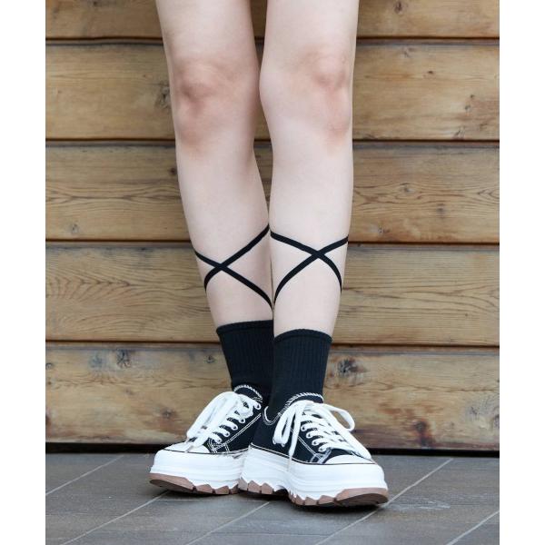 靴下 「Bz」レースアップソックス バレエコア（MA） レディース