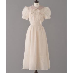 ワンピース Shoulder frill lace one-piece