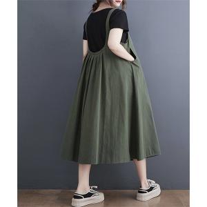 ジャンパースカート ゆったりサイズジャンパースカートの商品画像