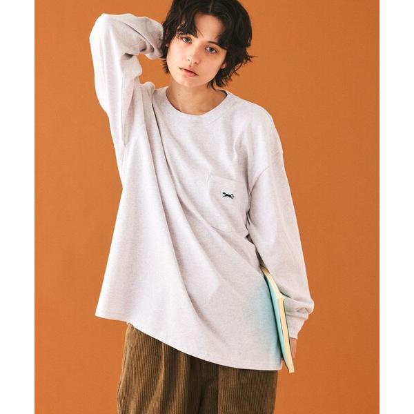 「TOWNCRAFT」 長袖Tシャツ LARGE アッシュグレー メンズ