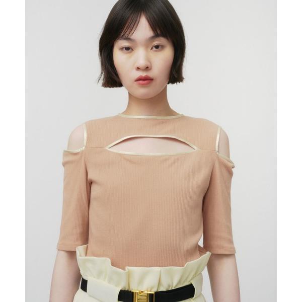 tシャツ NOTCH DESIGN TERECO RIB HALF SLLEVE TOPS / ノッ...