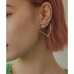 イヤリング ワイド ハート ライン イヤリング レディースの買取情報