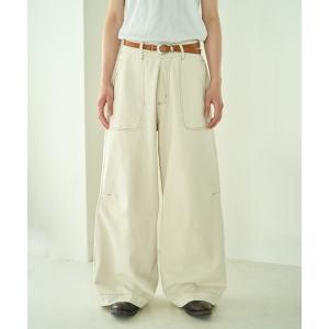 パンツ デニム ジーンズ メンズ knee tuck wide baggy nep jeans / ニータックワイドバギー白ネップデニム