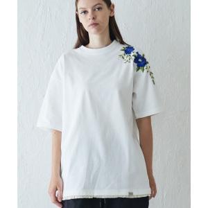 tシャツ rehacer : Fringe Flower Wide CS / フリンジ フラワー ワイド カットソー メンズ レディース