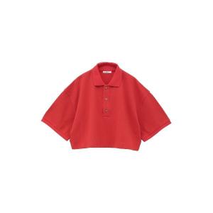 ポロシャツ CLANE/クラネ/CROPPED POLO TOPS レディース
