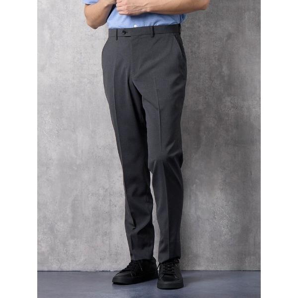 スラックス GOODBIZ　ノータックスラックス　千鳥　グレー/ネイビー メンズ