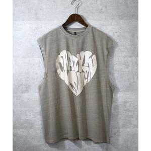 tシャツ 26SS ピグメント加工 ヴィンテージライク アメカジ風 レトロプリントアソート タンクトップ ノースリーブ ユニセックス
