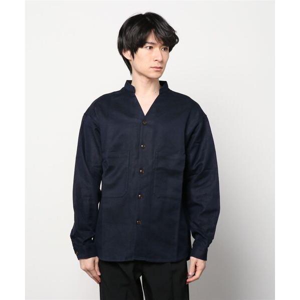 「The DUFFER of ST.GEORGE」 長袖シャツ X-LARGE ネイビー メンズ