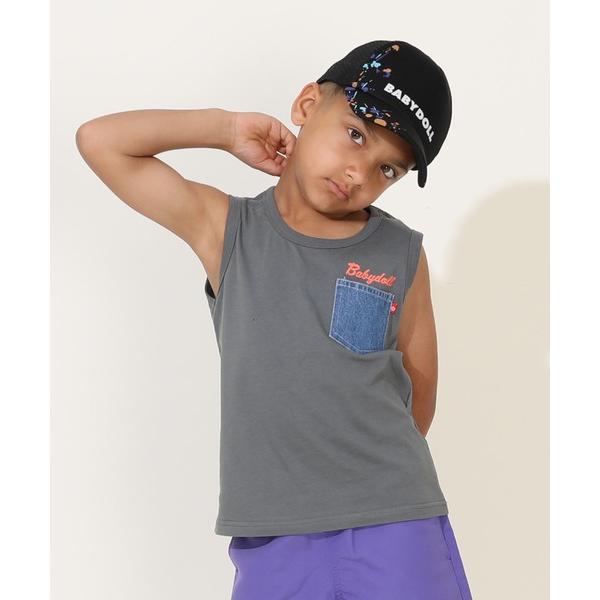 タンクトップ 肌着 デニムポケット タンクトップ 9521K キッズ 子供服 男の子 女の子