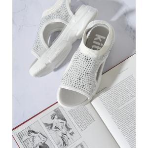 サンダル kitson ニット 厚底 キラキラ サンダル レディース