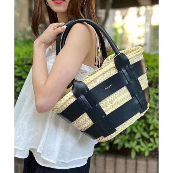 かごバッグ カゴバッグ 「DEMELLIER/デメリエー」Mini Santorini　カゴバッグ