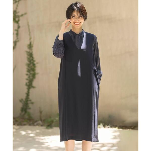 スカート 「洗える」RELAXIONツイル ジャンパースカート