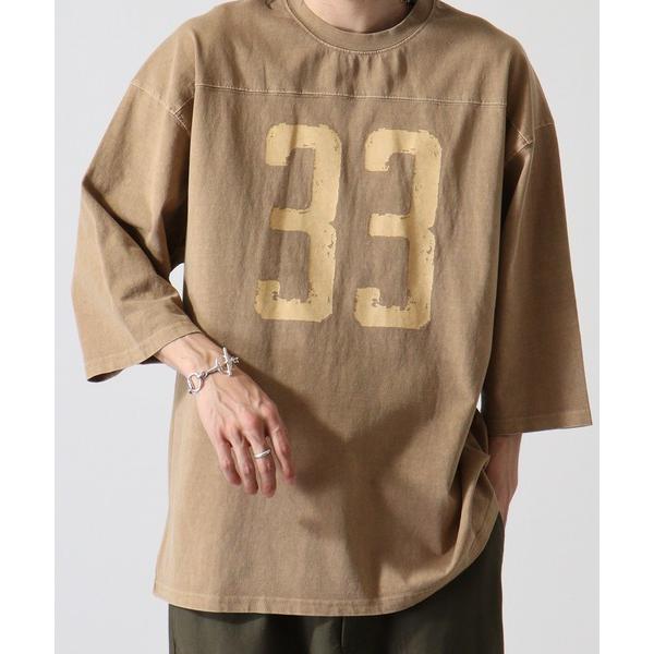 tシャツ ピグメントフットボールTシャツ メンズ レディース