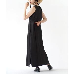 ワンピース ノースリーブ サテンワンピースの商品画像