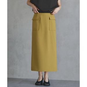 スカート フロントポケットロングタイトスカート