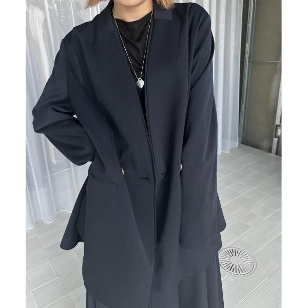 ジャケット ノーカラージャケット FEEL ODD CONSTRUCTION JACKET レディー...