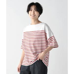 tシャツ Tシャツ レディース パネルボーダープルオーバー