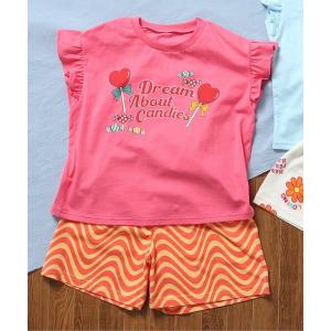 パジャマ 「接触冷感・吸水速乾」キャンディー&花...の商品画像