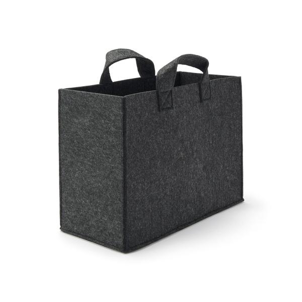 収納 持ち運べるフェルトファイルボックス・ワイド　約幅１５×奥行３２×高さ２４ｃｍ