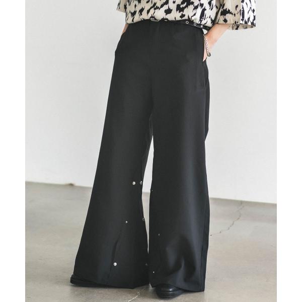 スラックス ワイドドレープフレアスラックスパンツ メンズ レディース