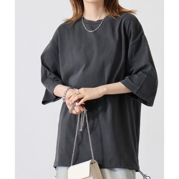 tシャツ 天竺 ピグメント ドロスト 半袖Tシャツ メンズ レディース