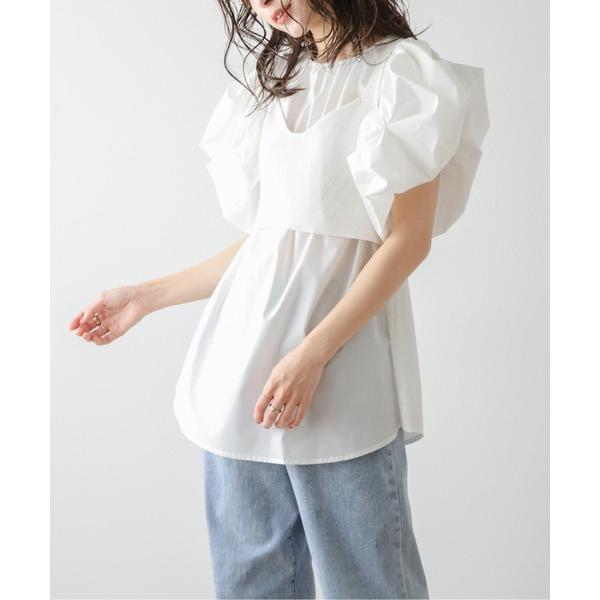 ブラウス シャツ ニットビスチェ/ブラウスセット レディース