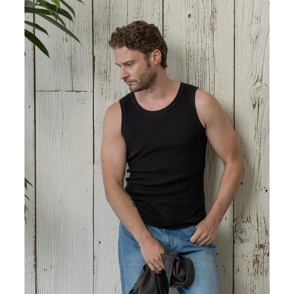 タンクトップ 「paradigm」コットンリブユーティリティタンクトップ メンズ