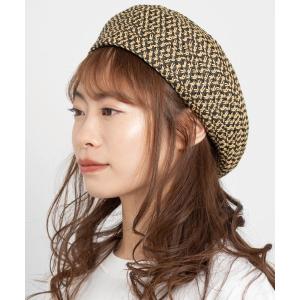 帽子 レディース RIVER UP Mix Paper Braid Beret / リバーアップ ミックスペーパー ブレード ベレー｜zozo