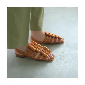 サンダル 「AKIKO KIZU×Daniella and GEMMA」リボンフラットサンダル レディース