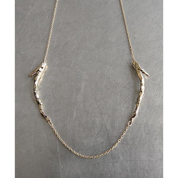 ネックレス 「SCALA/スカラ」TWIG枝2本ネックレス/made in JAPAN（日本製） レ...