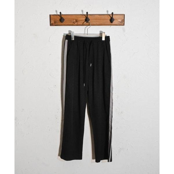 スラックス リネンライク ポリ サイドラインパンツ メンズ レディース