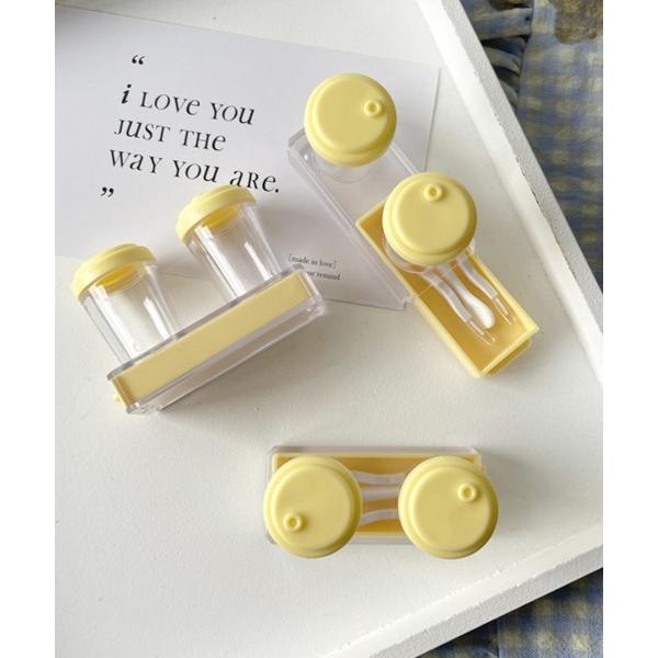 カラーコンタクトレンズケースセット 無地