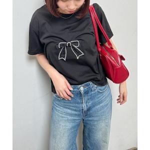 tシャツ 「Delfy」リボンブローチTシャツ ...の商品画像