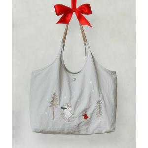 トートバッグ 「MOOMIN」(ムーミン) 軽量 収納力 しっかり お買い物 にも 刺繍 マルシェバッグ レディース メンズ