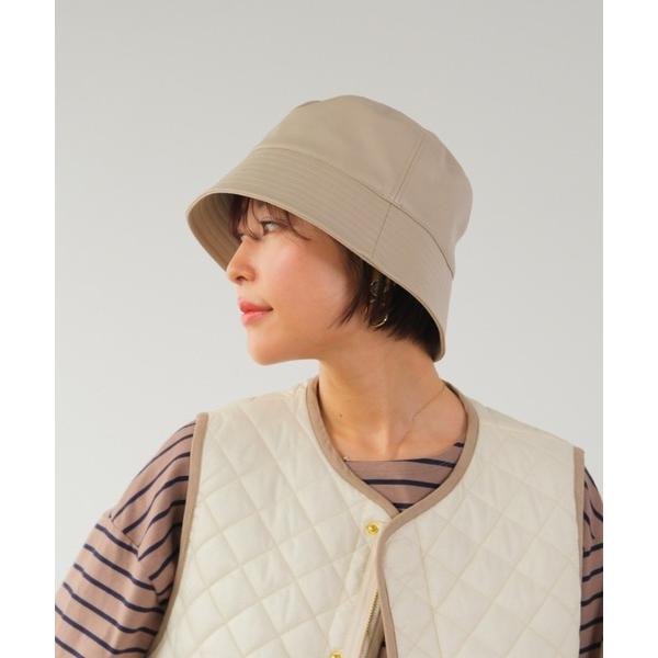 帽子 ハット フェイクレザーバケットハット「低身長・小柄女性」 レディース