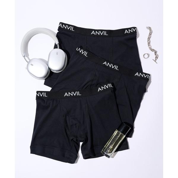 ボクサーパンツ 「ANVIL」3Pコットン100%ボクサー ANV53B3 MURS