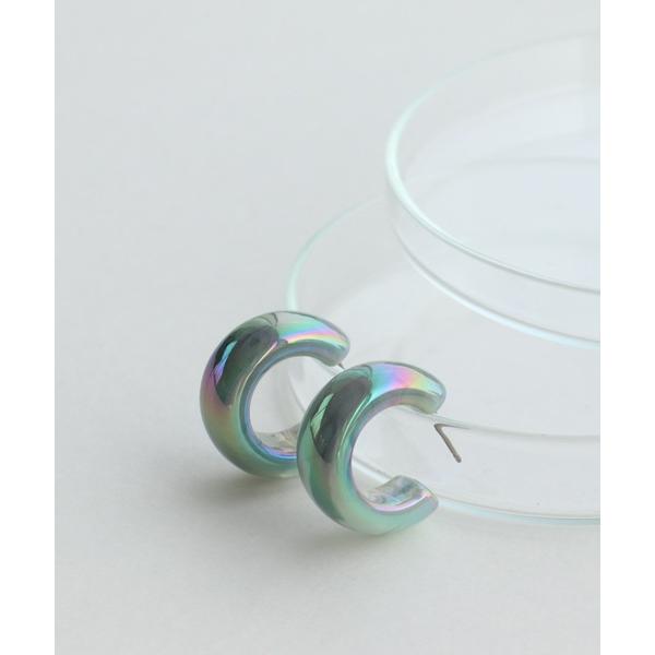 ピアス オーロラカラーフープピアス レディース